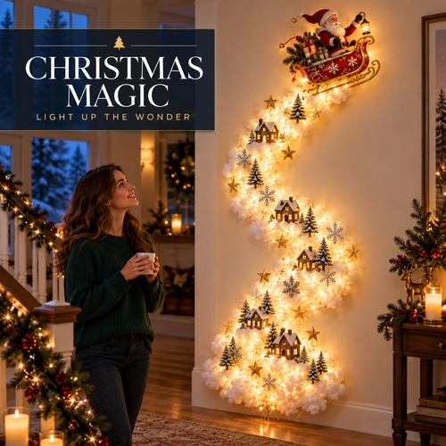 Christmas Magic Trail Wall Light – Turn Walls Into Holiday Wonder