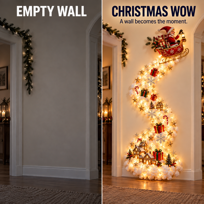 Christmas Magic Trail Wall Light – Turn Walls Into Holiday Wonder