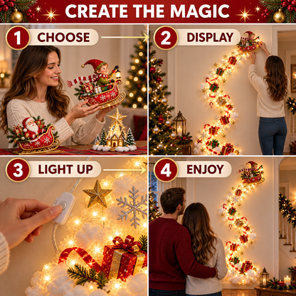 Christmas Magic Trail Wall Light – Turn Walls Into Holiday Wonder