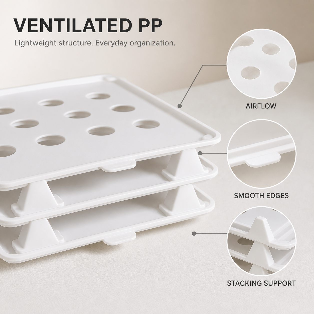 Stackable Clothing Organizer Trays One Layer. One Outfit. Zero Mess.