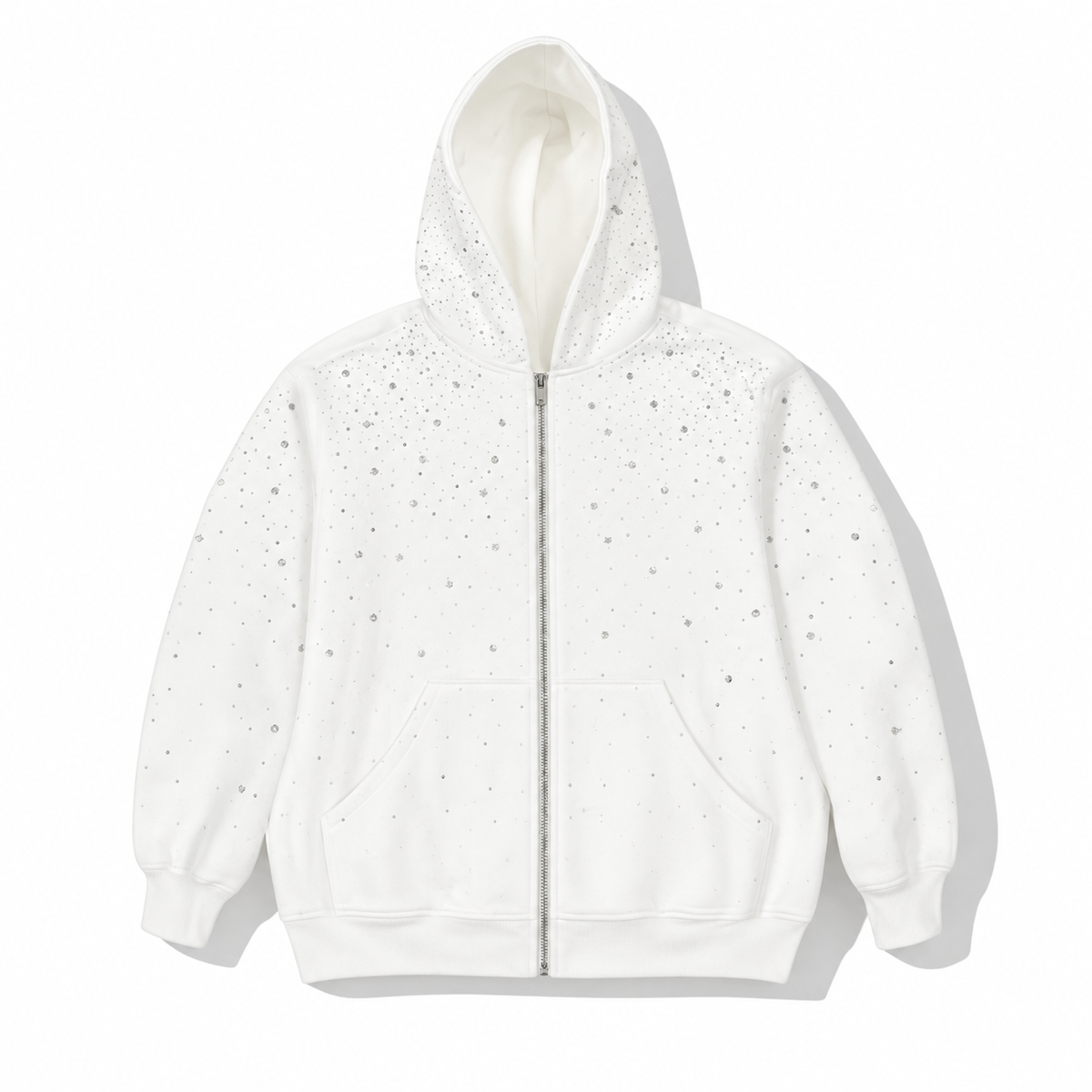 ✨️2026 NEW Men's Sequined Hooded Sweatshirt with Zipper and Pockets✨️