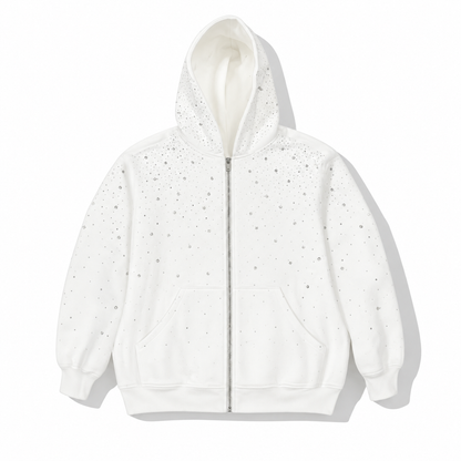 ✨️2026 NEW Men's Sequined Hooded Sweatshirt with Zipper and Pockets✨️