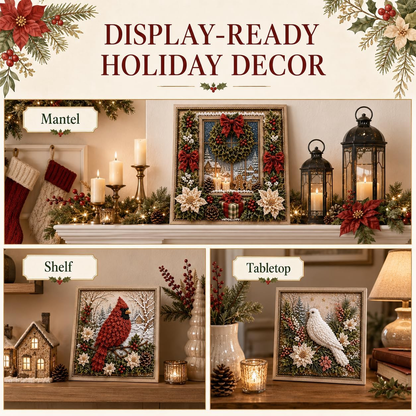 3D Christmas Fabric Poke Art Kit