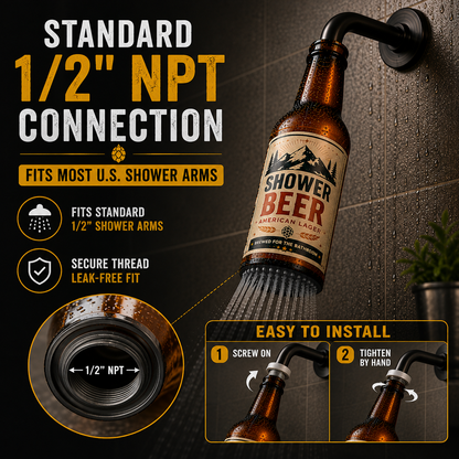 🍺Beer bottle-shaped shower head – the ultimate gift for beer lovers🍺