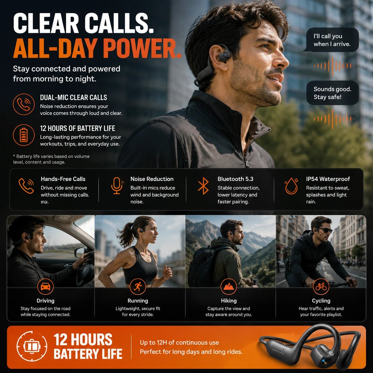 LAST DAY 49% OFF – 🎧 8MP Smart Camera Open-Ear Headset – POV Video, Calls & AI Assistance 🎥