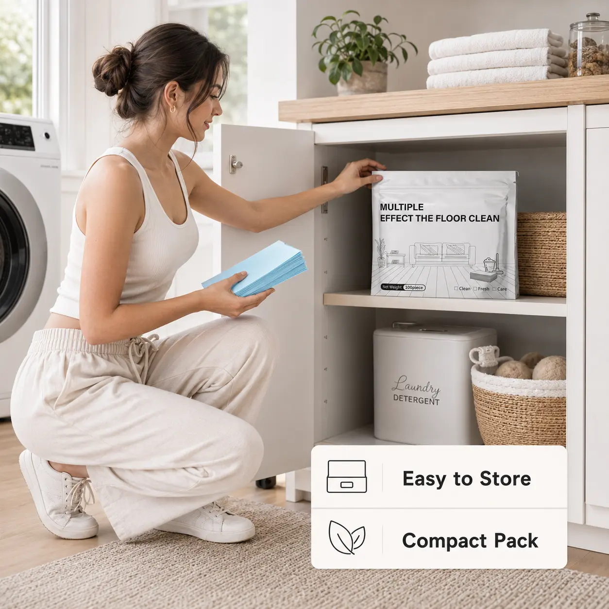 🧼100-tablet floor cleaning tablets, multi-purpose cleaner🧼