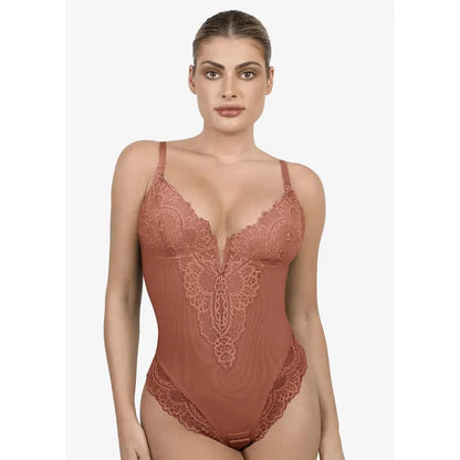 Shapewear Bodysuit | Deep V-Neck, Smooth Fit & Breathable Stretch