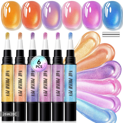 5-in-1 Aurora Effect Gel Nail Polish Pen