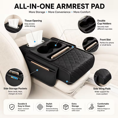🚗Multifunctional 4-in-1 Car Armrest Storage Mat🚗