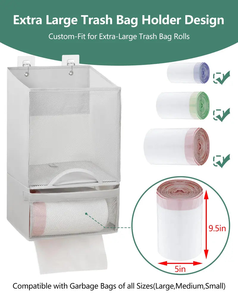 2-in-1 Durable Plastic Grocery Bag Holder