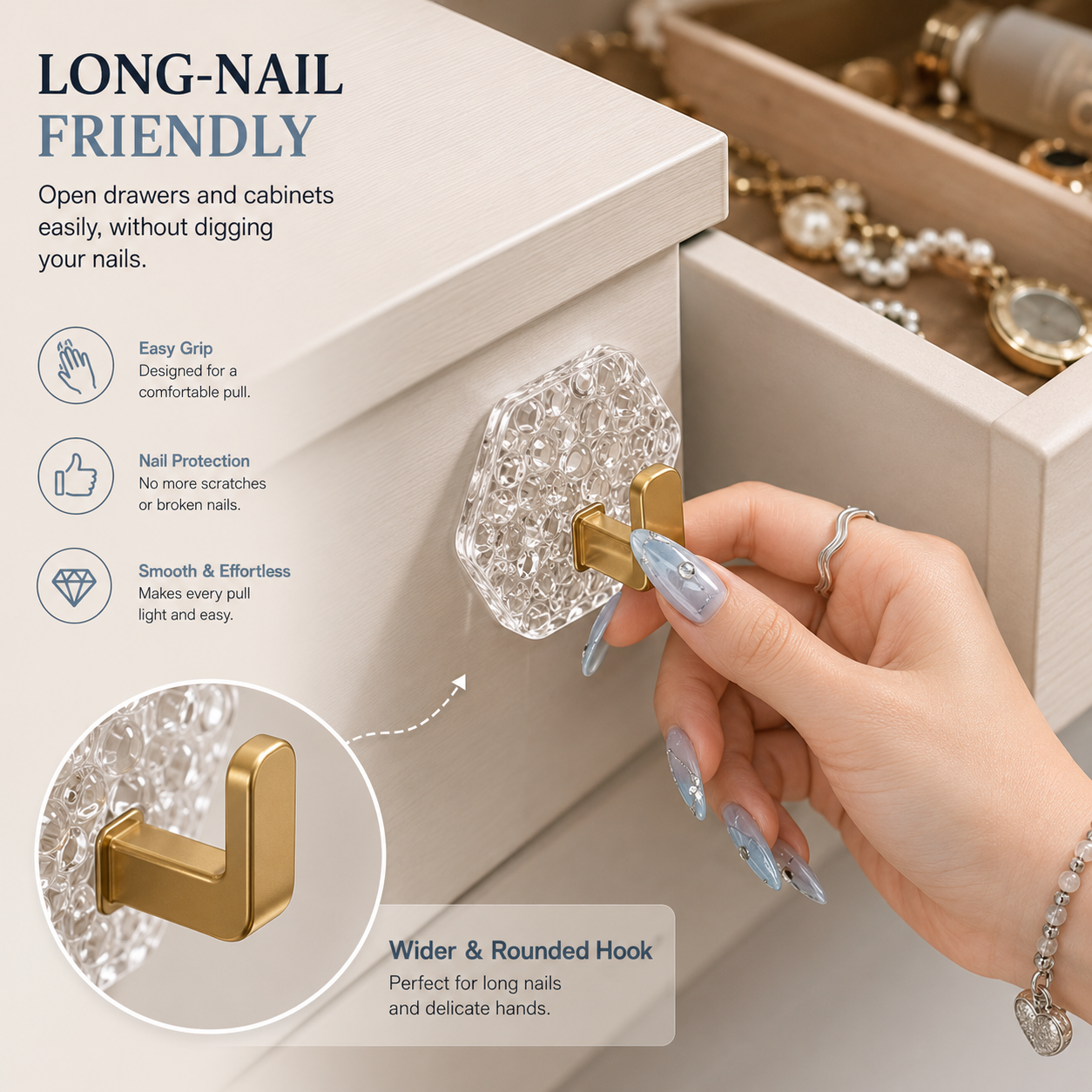 Extra Large Self-Adhesive Waterproof Corrugated Hook