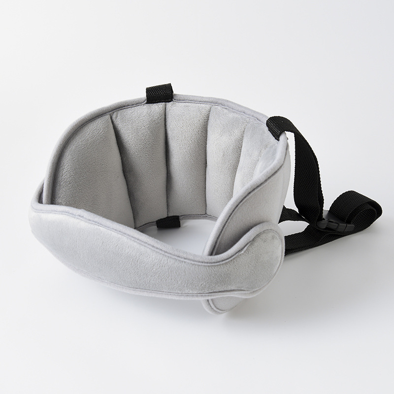 Child car seat headrest sleep support belt