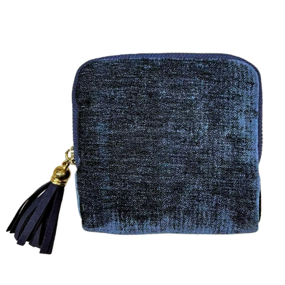 Portable travel jewelry organizer - 5 compartments, soft velvet lining