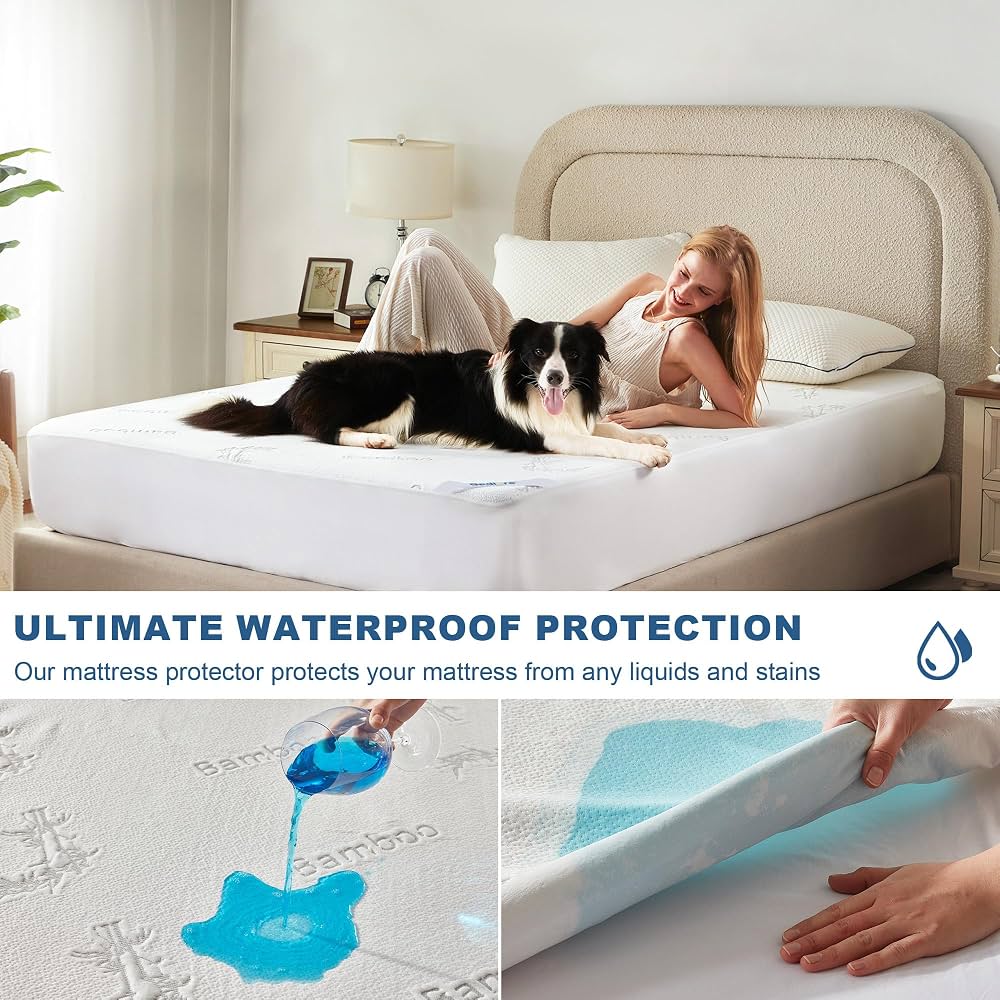 Waterproof Mattress Protector – Cooling, Quiet & Deep-Pocket Comfort