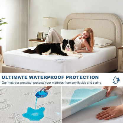 Waterproof Mattress Protector – Cooling, Quiet & Deep-Pocket Comfort