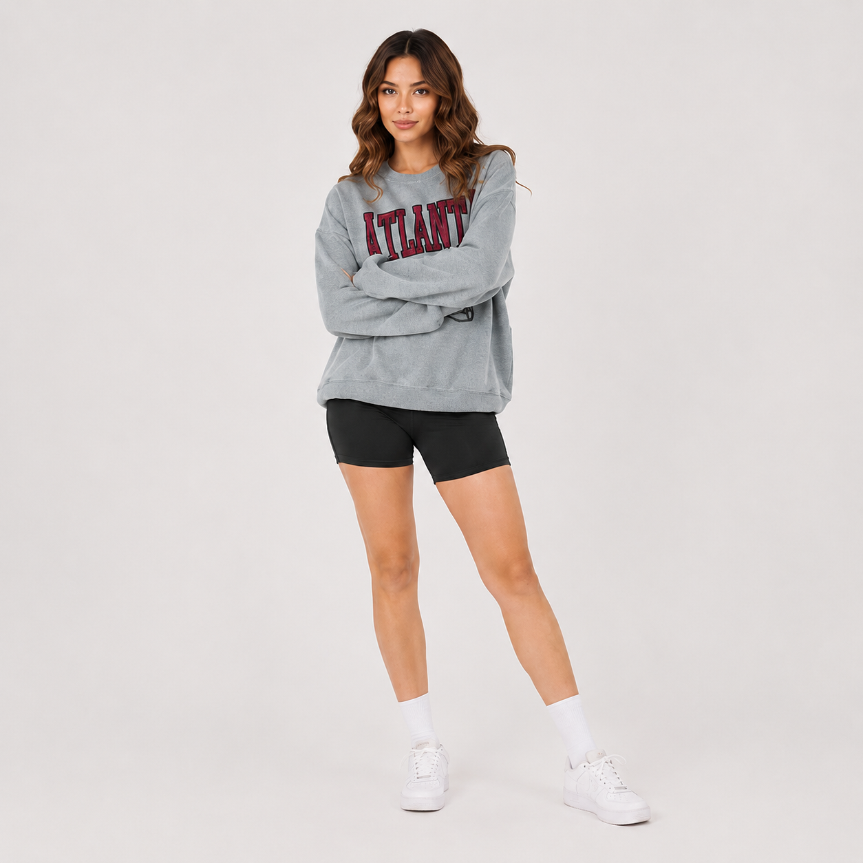 Vintage U.S. City Graphic Oversized Sweatshirt