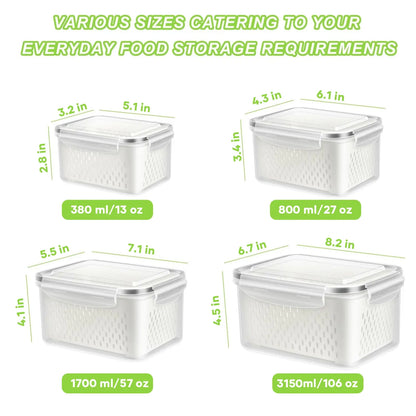 🍇Stackable fruit and vegetable preservation filter box