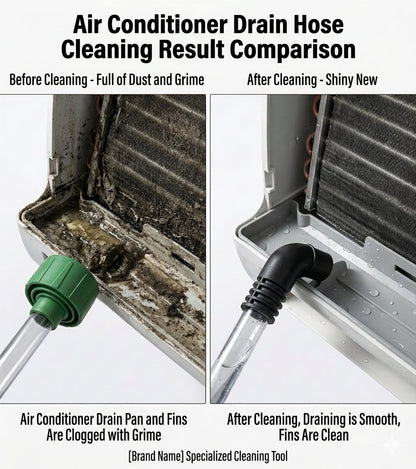 Drain Line Cleaner Adapter - Evacuates & Unclogs HVAC to PVC Lines - Universal Fit Unclogger Tool With Clear Visibility