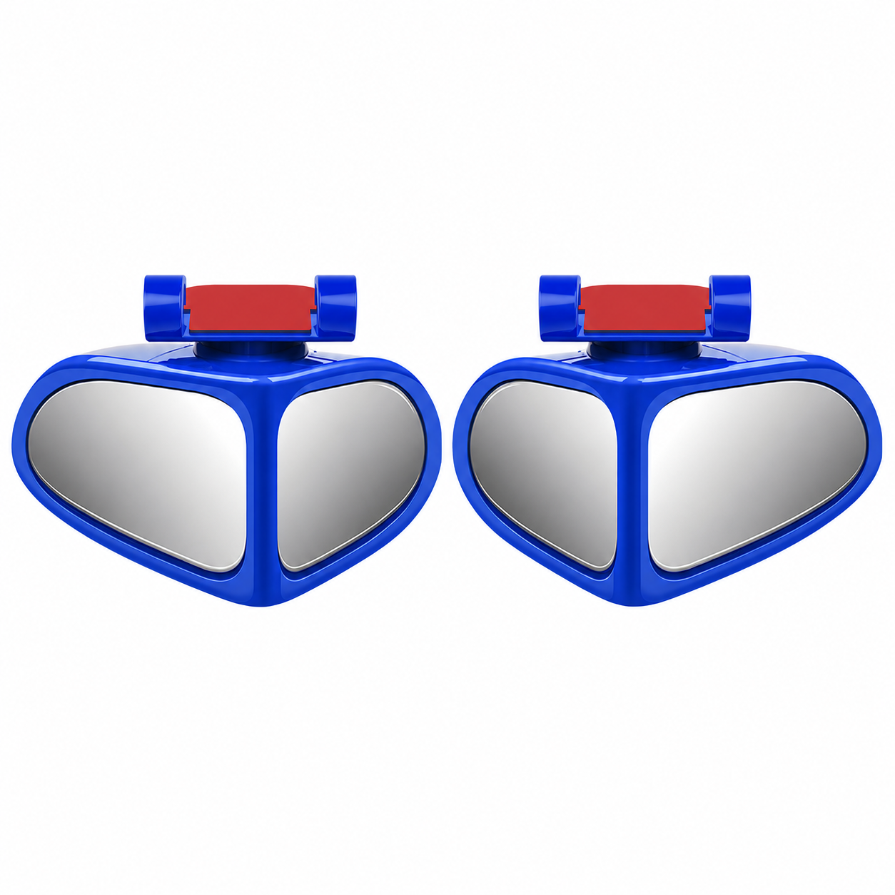 2 PCS 360° Rotating Dual-Lens Rearview Assist Blind Spot Mirror