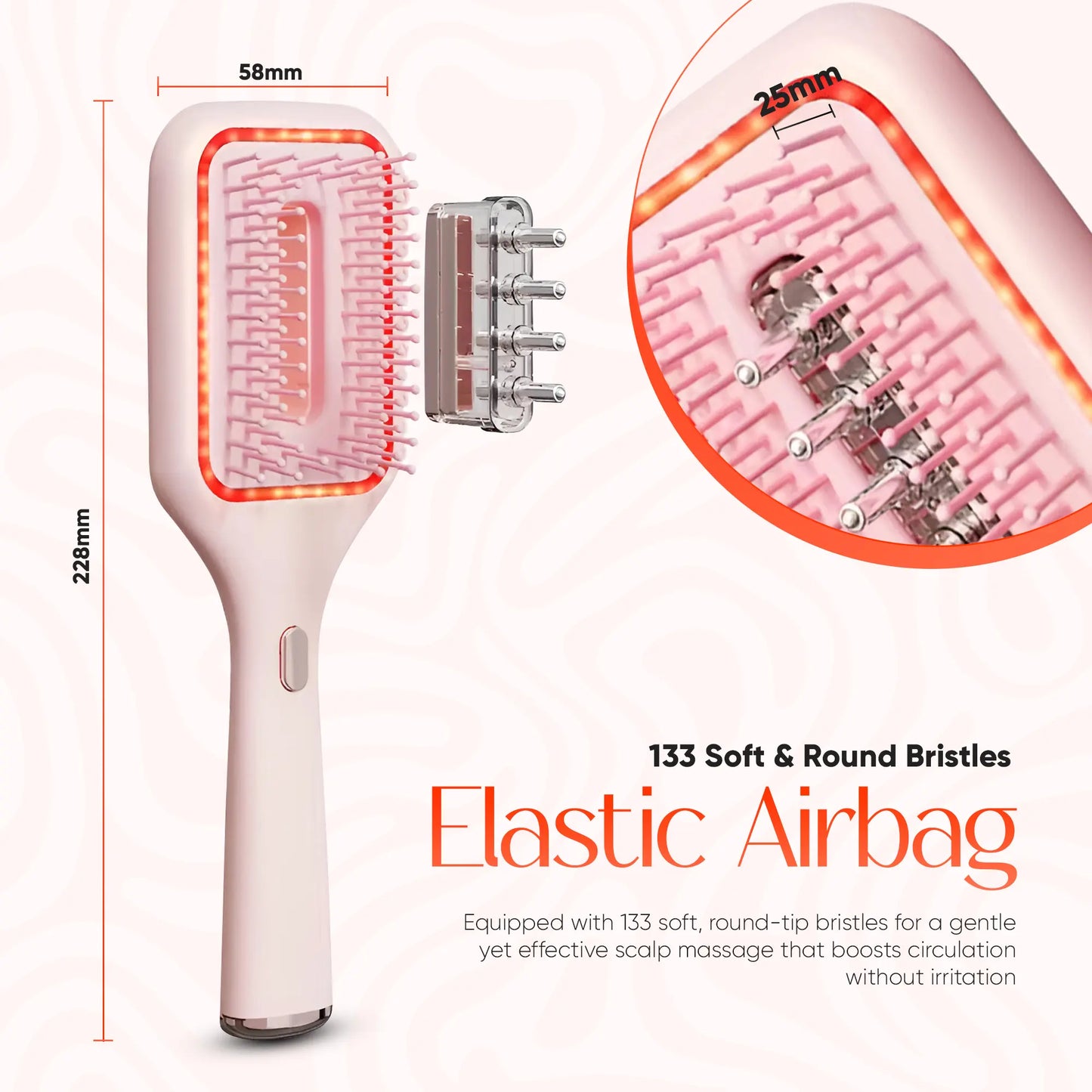 Red Light Scalp Care &amp; Oil Applicator Brush