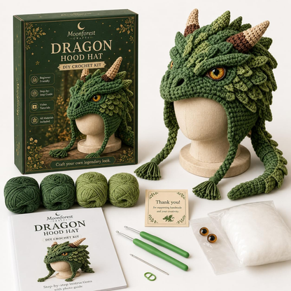 Fantasy Hood Hat DIY Crochet Kit Series