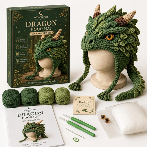Fantasy Hood Hat DIY Crochet Kit Series