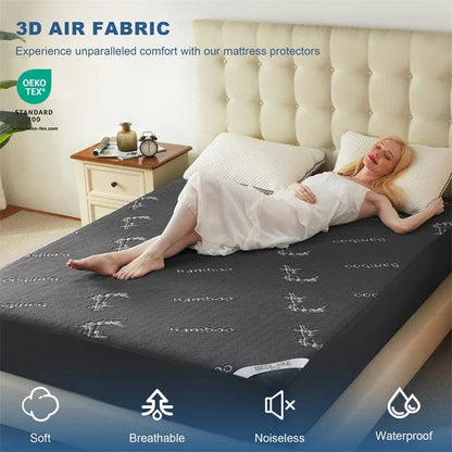 Waterproof Mattress Protector – Cooling, Quiet & Deep-Pocket Comfort