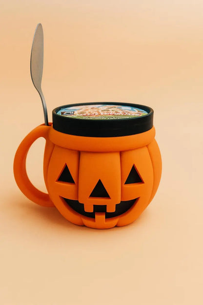 Pumpkin Ice Cream Pint Holder — Keep Hands Warm & Ice Cream Cold