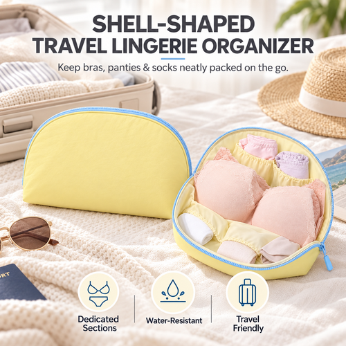 👛3-in-1 Waterproof Portable Travel Underwear Organizer Bag👛
