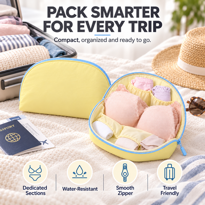 👛3-in-1 Waterproof Portable Travel Underwear Organizer Bag👛