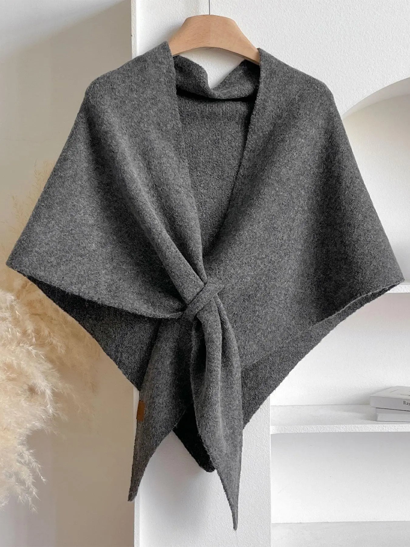 Women's Triangle Knit Shawl One Simple Layer, Endless Outfit Possibilities