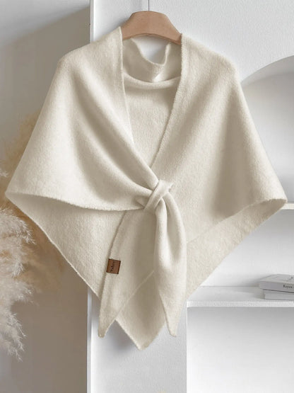 Women's Triangle Knit Shawl One Simple Layer, Endless Outfit Possibilities