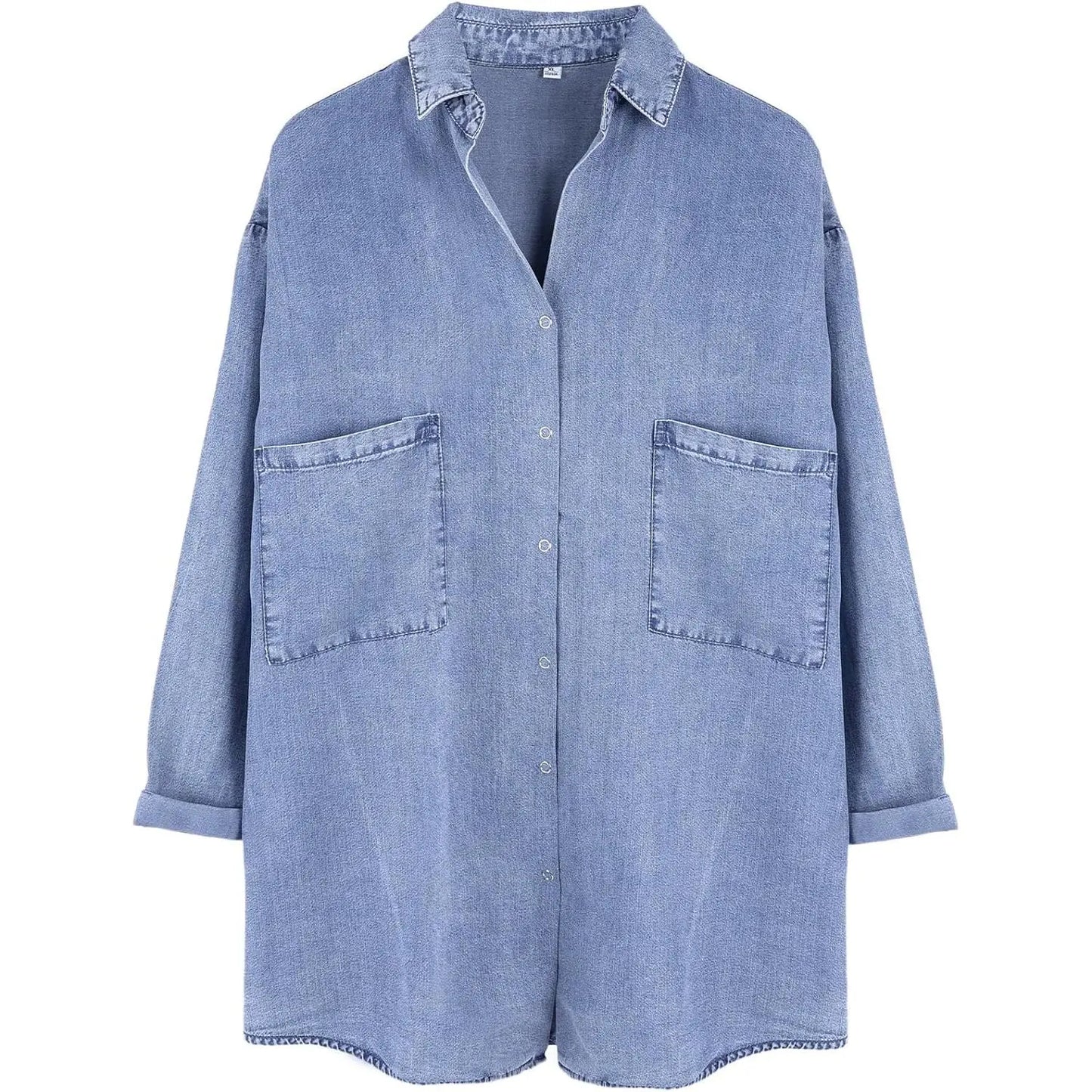 Women's Soft Tencel Denim Oversized Shirt