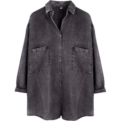 Women's Soft Tencel Denim Oversized Shirt