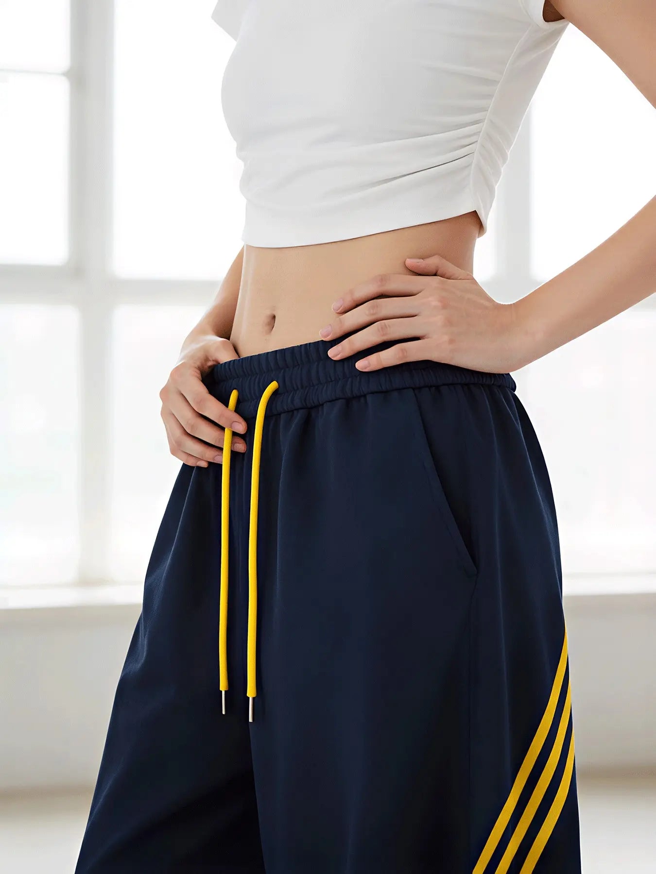 Retro Triple-Stripe Wide-Leg Pants Relaxed Comfort. Effortlessly Cool.