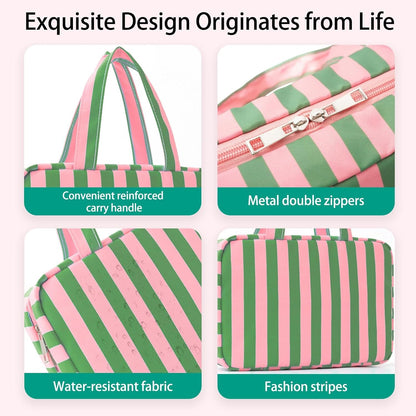 Large Hanging Toiletry Bag — 4-Compartment Travel Organizer
