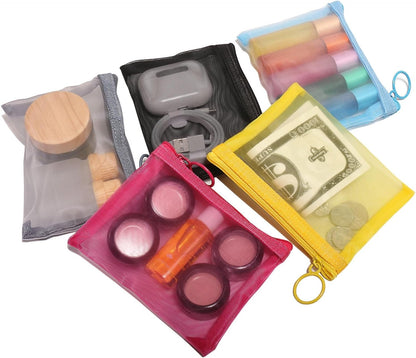 Ultra-Lightweight Transparent Mesh Zipper Pouch