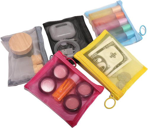 Ultra-Lightweight Transparent Mesh Zipper Pouch