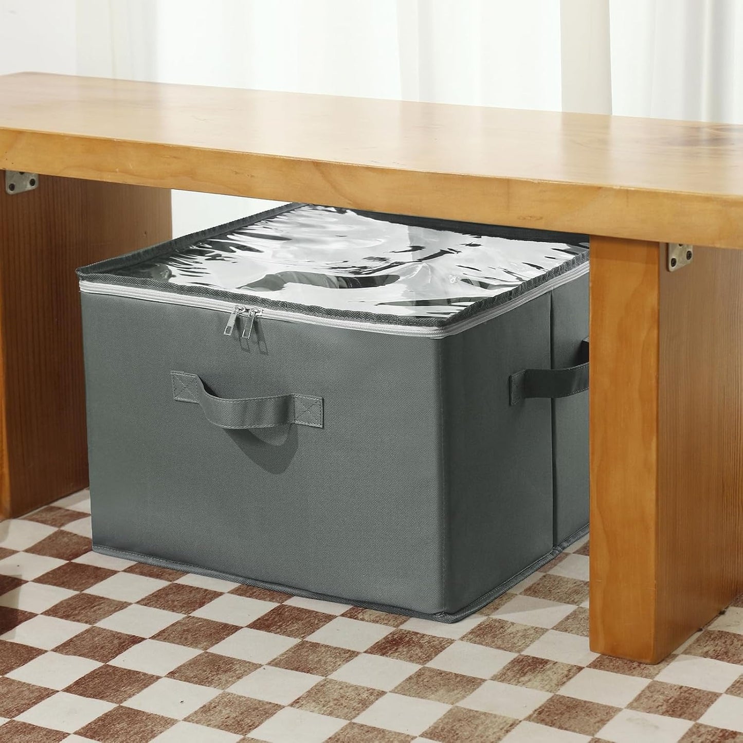 Heavy-Duty Foldable Shoe & Closet Organizer Box with Adjustable Dividers