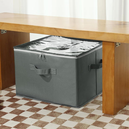Heavy-Duty Foldable Shoe & Closet Organizer Box with Adjustable Dividers