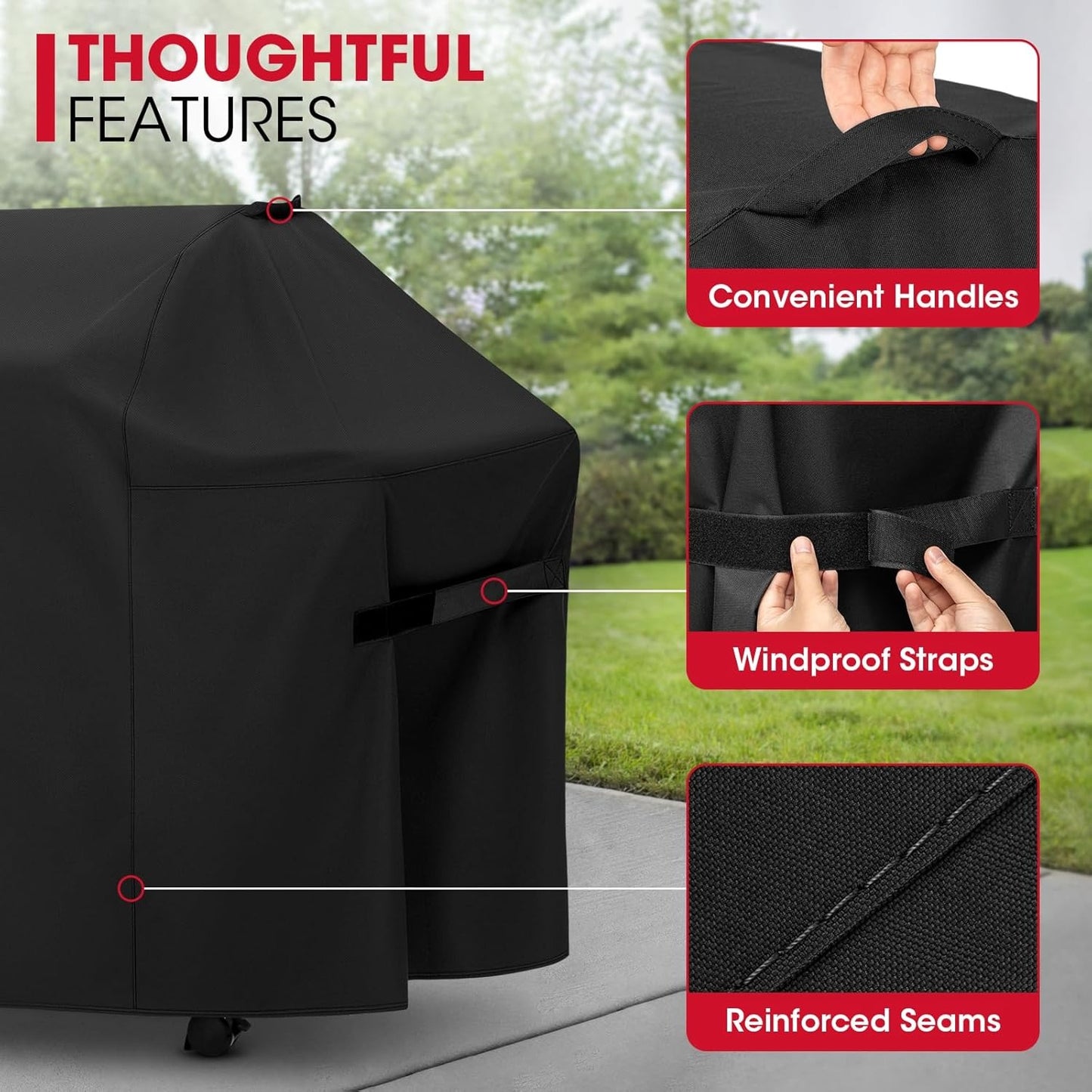 Heavy-Duty Waterproof BBQ Grill Cover