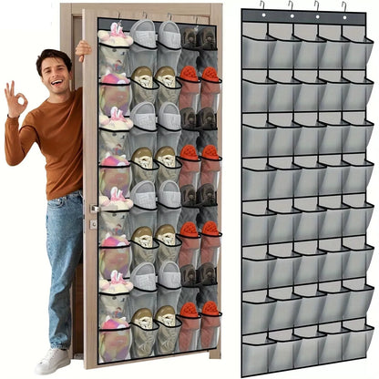 Space-Saving Over-the-Door Shoe Organizer