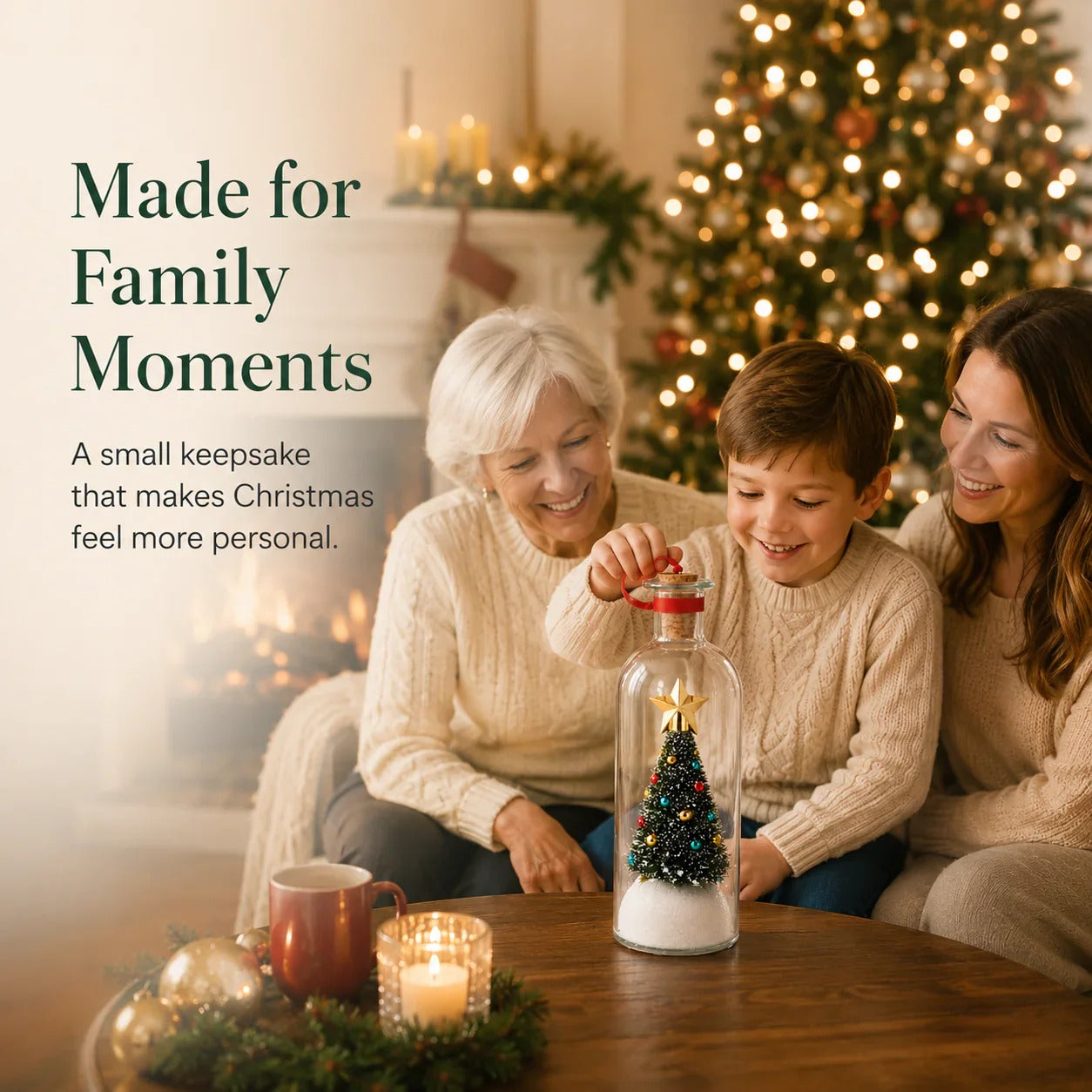 Mr. Christmas 8" Recordable Christmas Tree Message in a Bottle with LED Light 🔔