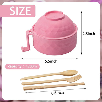 Microwave Ramen Cooker Bowl (6-Piece Set)— Easy Meals Without Cooking