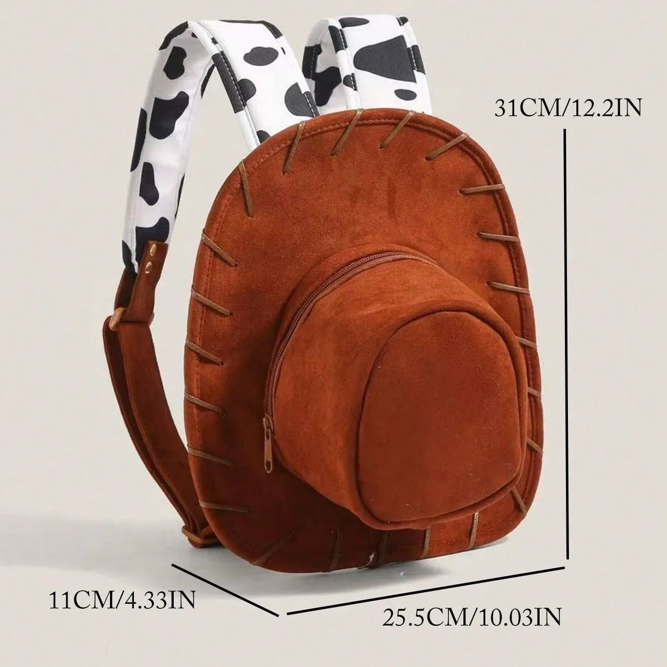 Retro Denim Hat Design Backpack - Stylish & Spacious Everyday Travel Companion