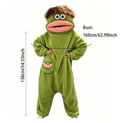 Funny Monster Fleece Onesie – Ultra-Soft Oversized Pajamas for Cozy Lounging & Parties