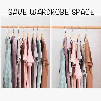 Space-Saving Hanger Connector Hooks — Organize More Clothes in Less Closet Space