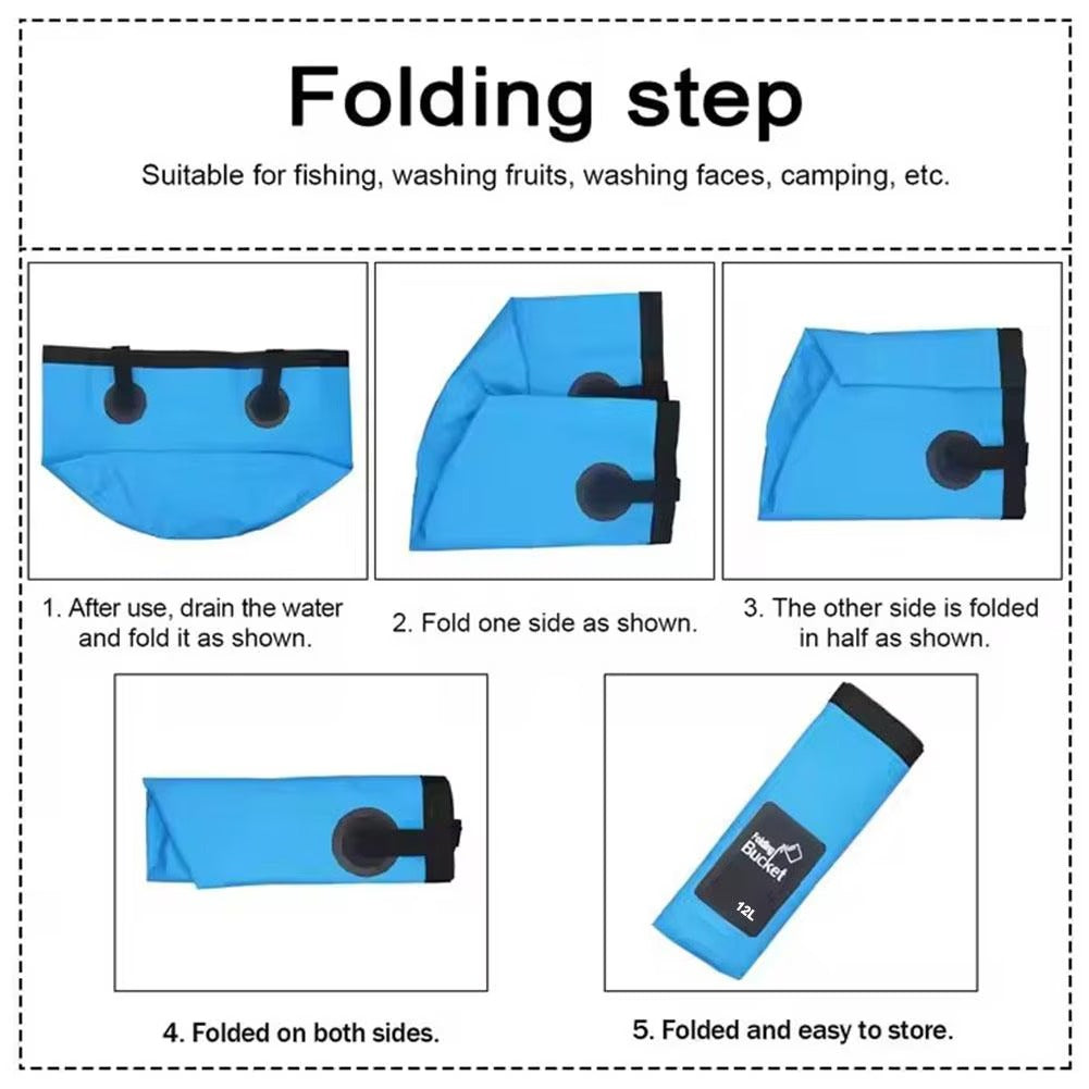 Portable Waterproof Collapsible Water Bucket
