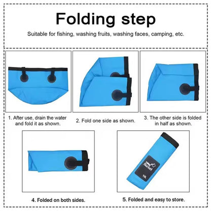 Portable Waterproof Collapsible Water Bucket