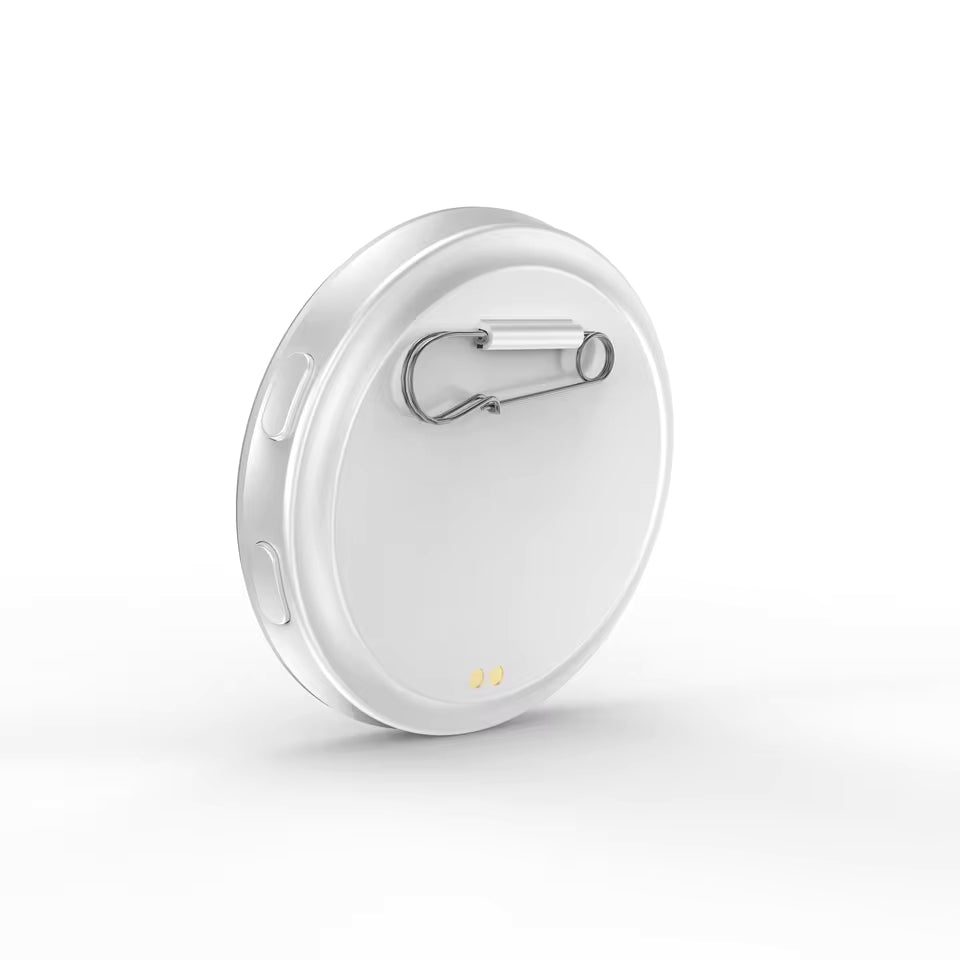 AI social battery badge